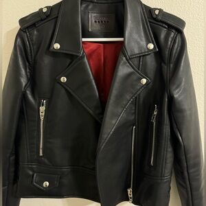 Faux leather jacket, purchased from Free People